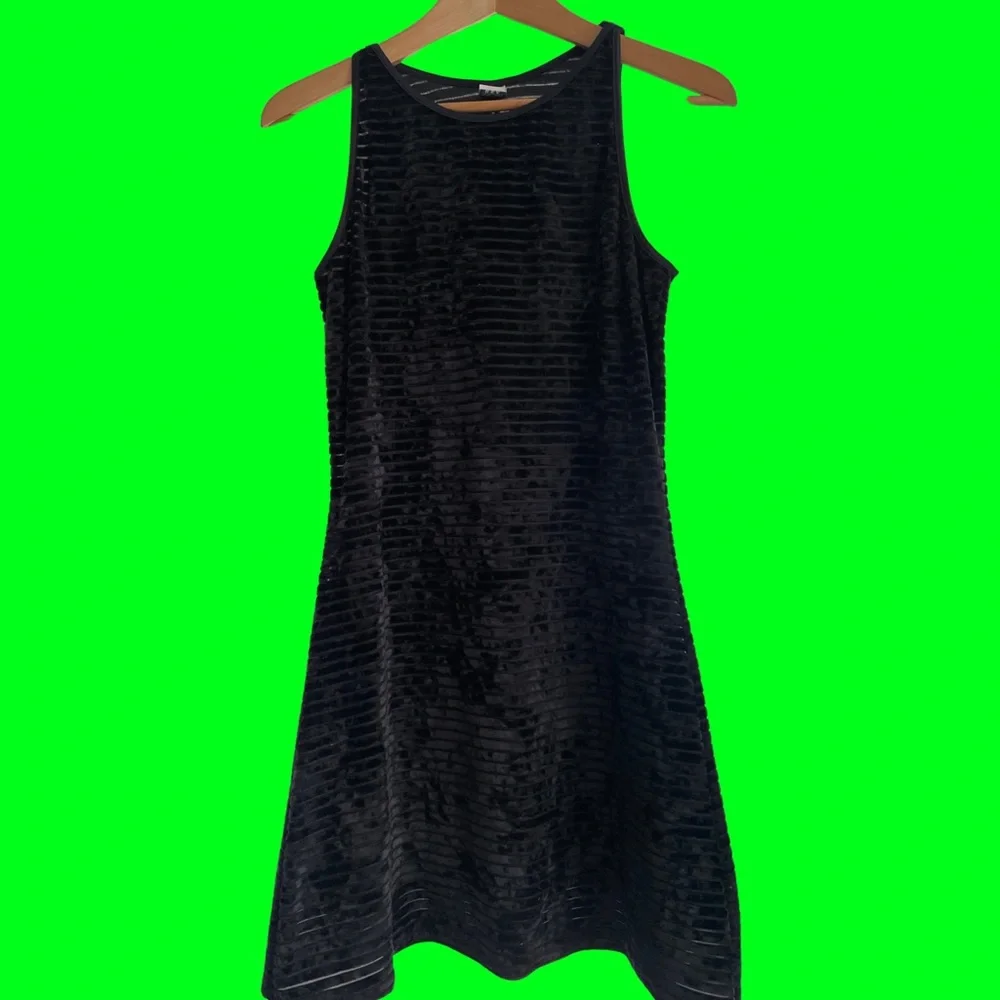 VTG 90s Velvet Mini Dress Semi Sheer, Semi Goth? 💯 Awesome - Picture 1 of 5
